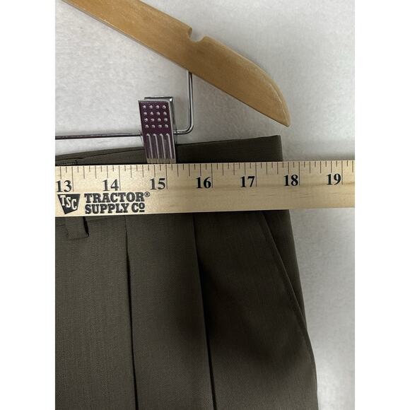 VTG Yves Saint Laurent 3 PC Suit Mens Brown Jacket Vest 54R Pants 36x27 YSL EUC - Picture 13 of 14